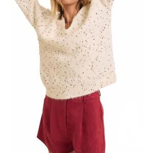 NEW IN FEBRUARY sustainable alpaca blend sweater in cream